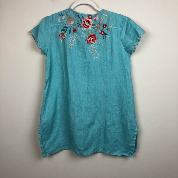 johnny was caspian linen drape top